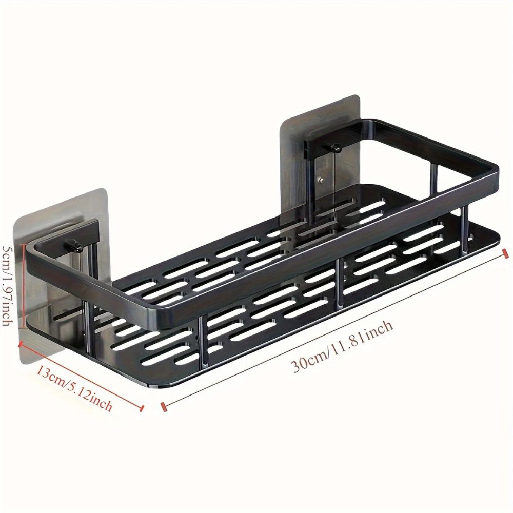 Shower Shelf Rust-Resistant Aluminum Drill-Free Mount