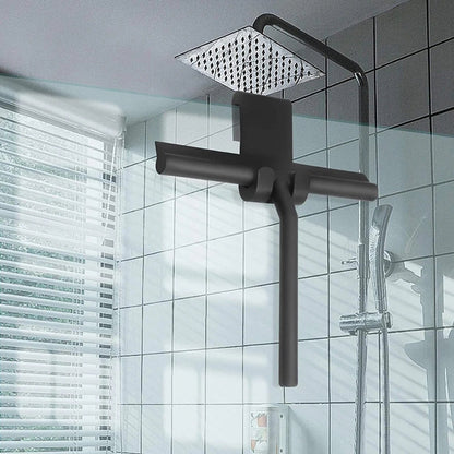 Shower Squeegee 8-Inch Silicone-Coated Blade Ergonomic Handle
