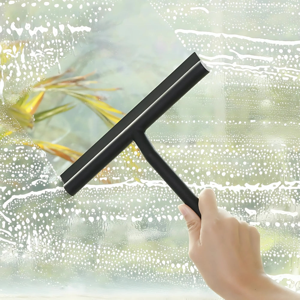 Shower Squeegee 8-Inch Silicone-Coated Blade Ergonomic Handle