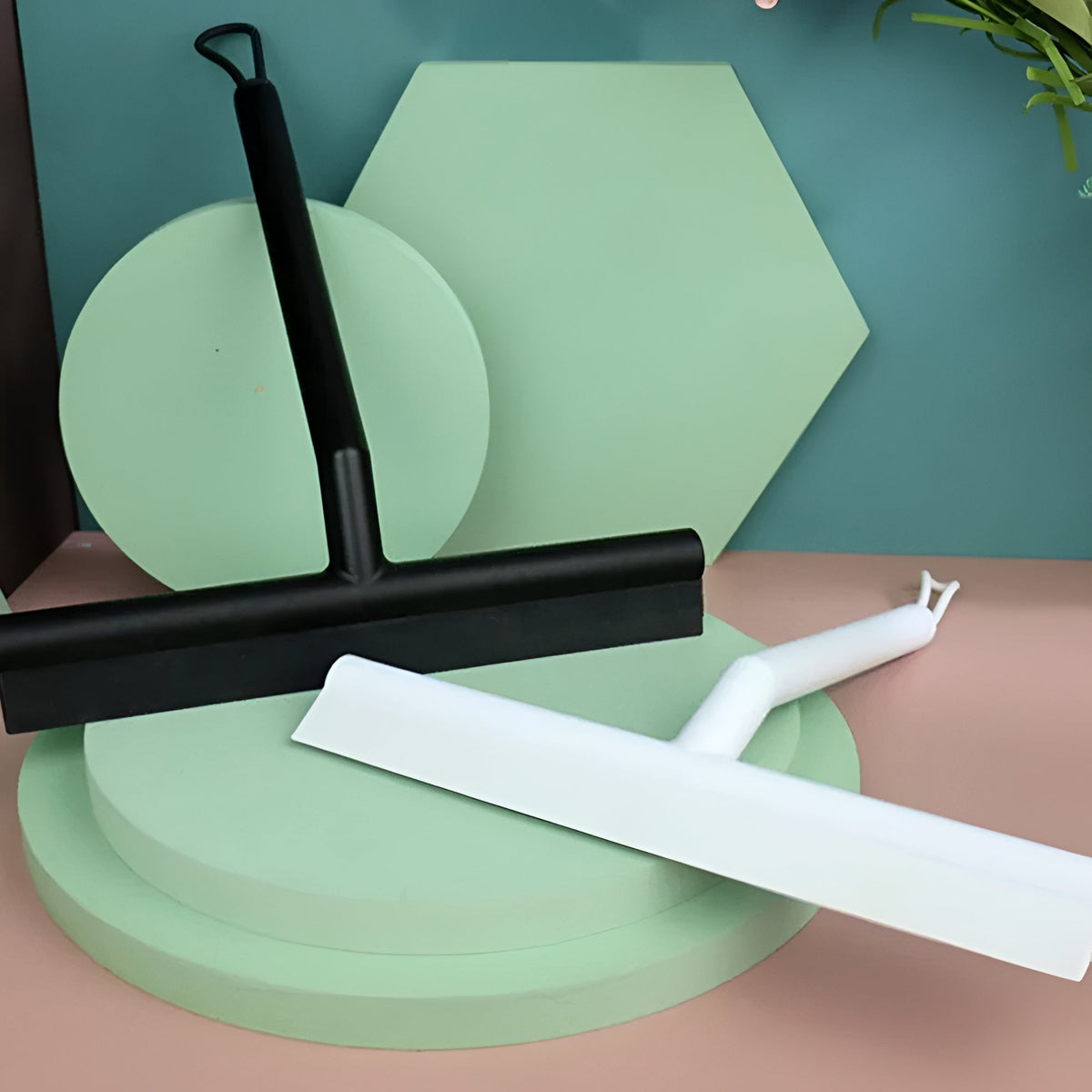 Shower Squeegee Silicone Body & Soft Rubber Blade Ergonomic Handle