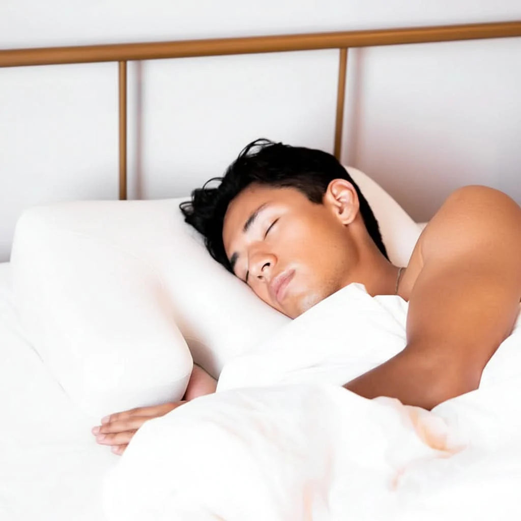 Side Sleeper Pillow Cooling Memory Foam Removable Bamboo Cover