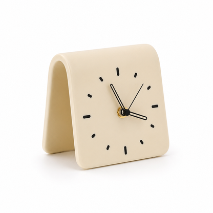 Silent Square Ceramic Desk Clock
