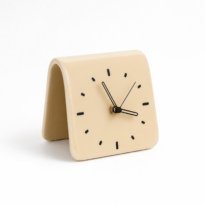 Silent Square Ceramic Desk Clock