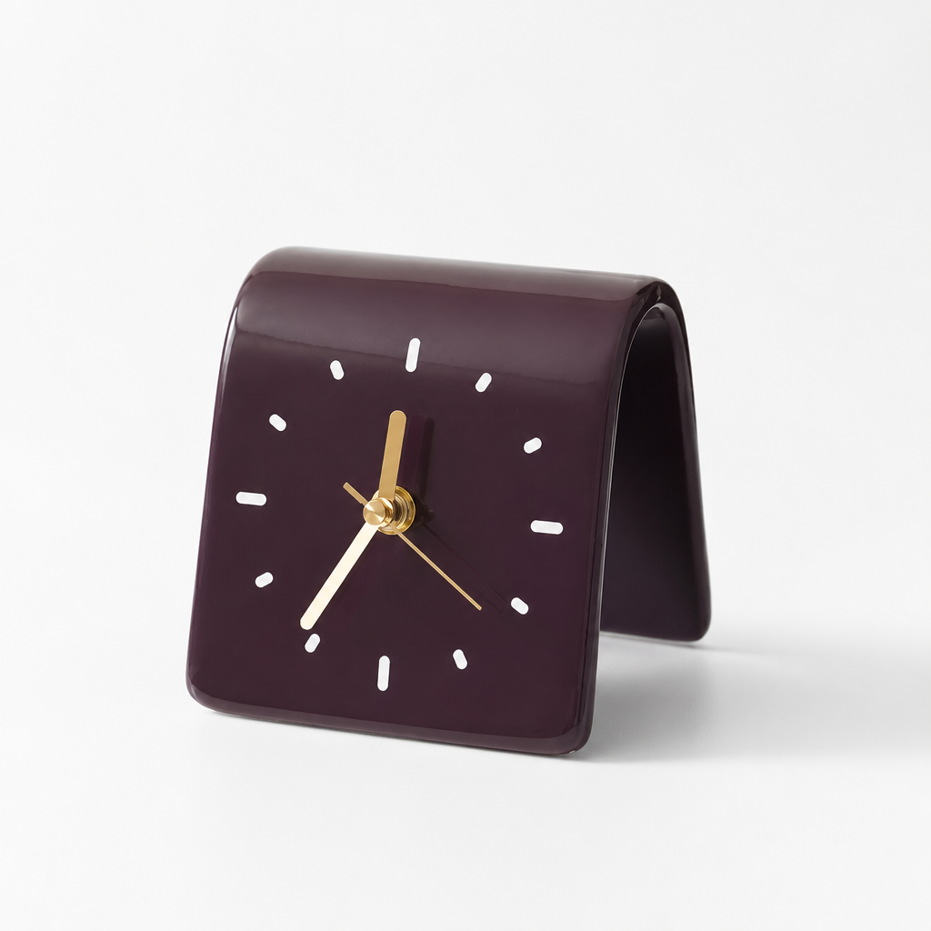 Silent Square Ceramic Desk Clock