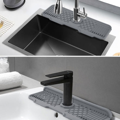 Sink Mat Sloped Drain & Foldable Edges