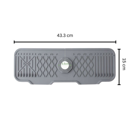 Sink Mat Sloped Drain & Foldable Edges