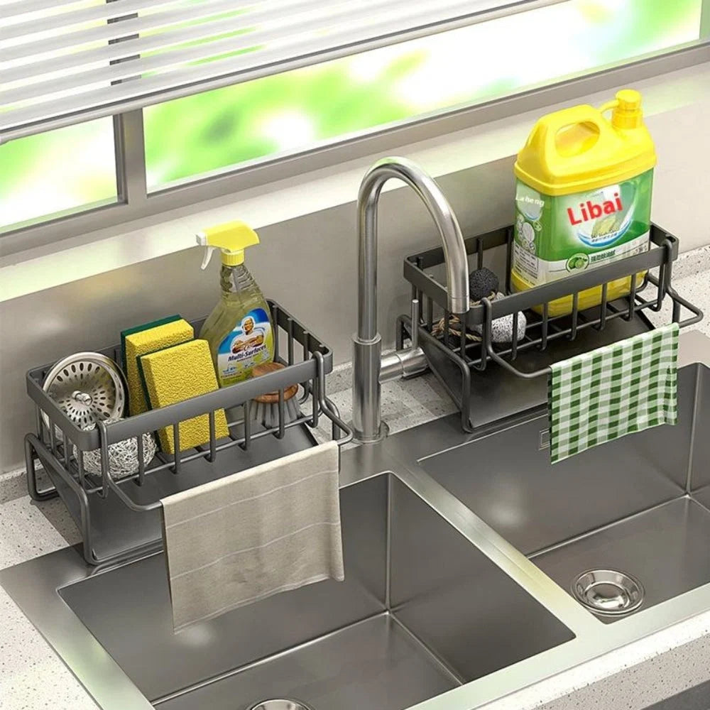 Sink Organizer Self-Draining Carbon Steel
