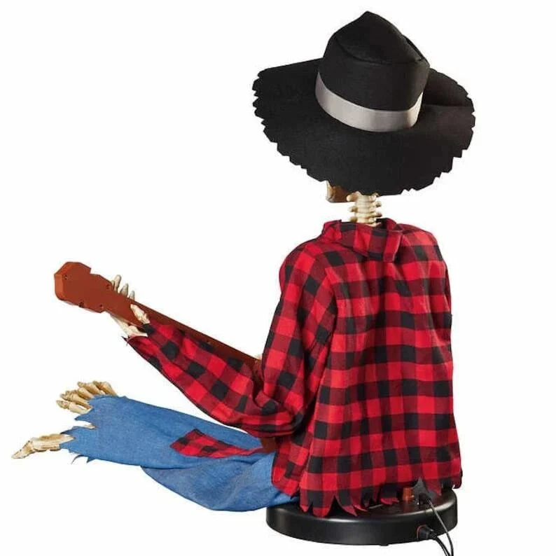 Skeleton Duo Decoration Motion-Activated Musical Glowing Eyes