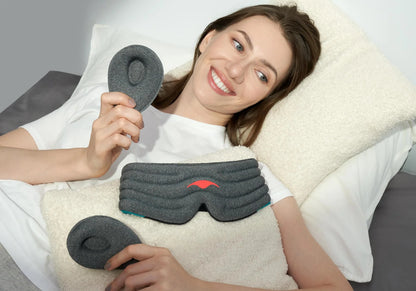 Sleep Mask Weighted Light-Blocking Adjustable Fit