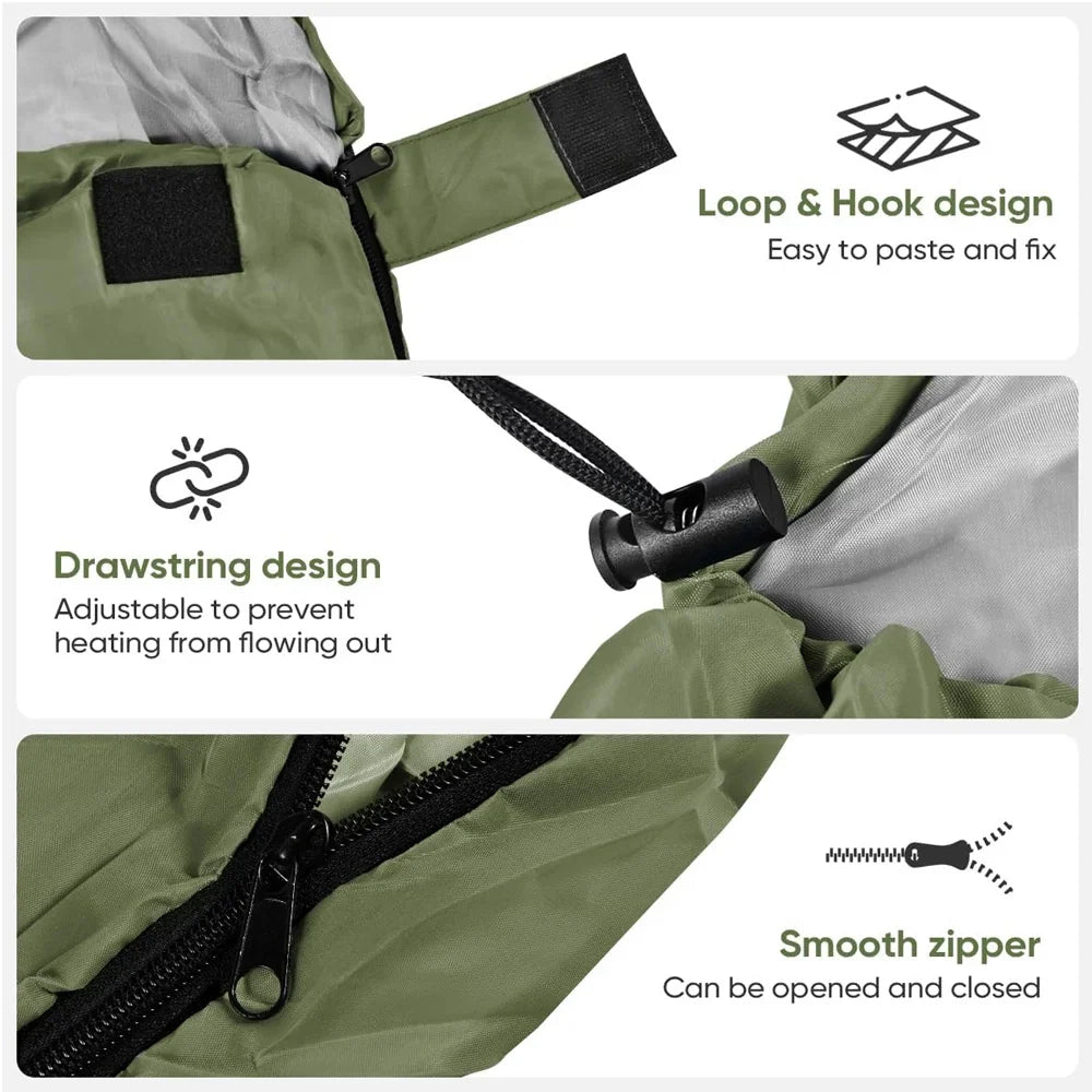 Sleeping Bag Hollow Cotton Filling Spacious Envelope Design