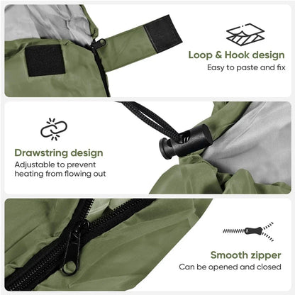 Sleeping Bag Hollow Cotton Filling Spacious Envelope Design