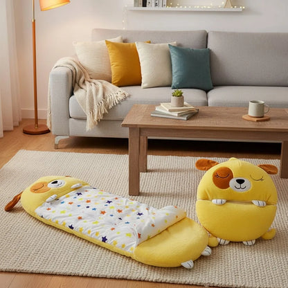 Sleeping Bag Plush Toy 2-In-1 Machine Washable