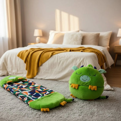 Sleeping Bag Plush Toy 2-In-1 Machine Washable