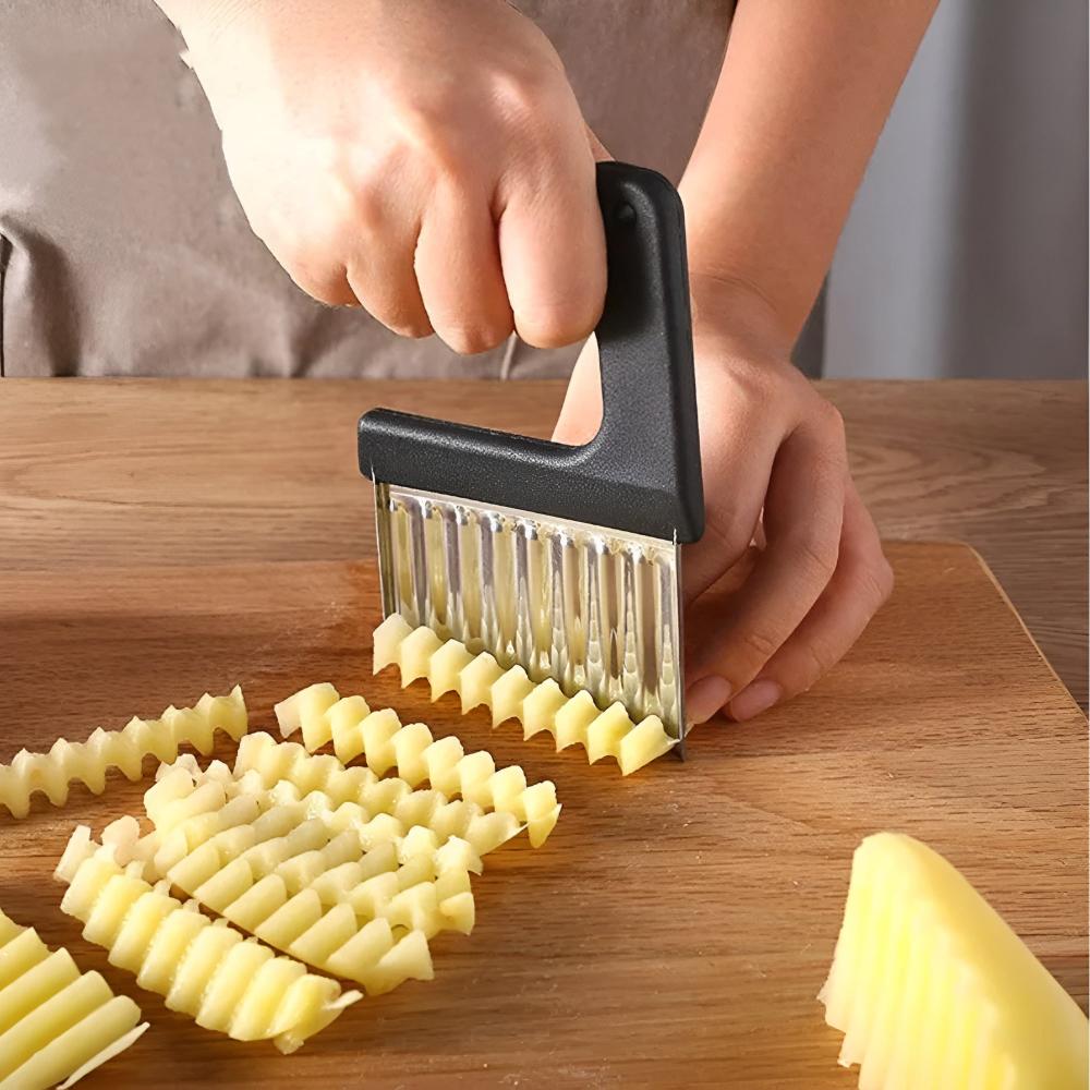 Slicer Crinkle-Cut Stainless Steel Dishwasher-Safe