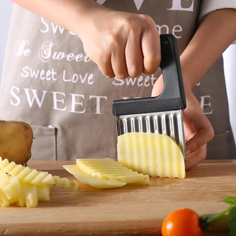 Slicer Crinkle-Cut Stainless Steel Dishwasher-Safe