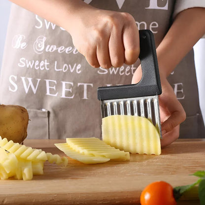 Slicer Crinkle-Cut Stainless Steel Dishwasher-Safe