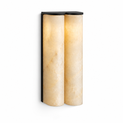 Slim Natural Alabaster LED Wall Sconce