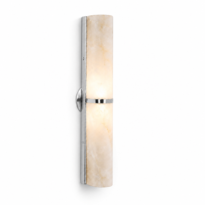 Slim Natural Alabaster LED Wall Sconce