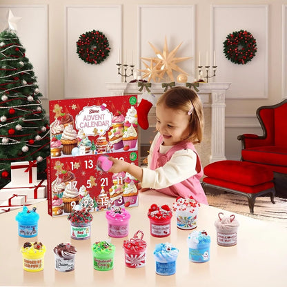 Slime Advent Calendar 24-Day Non-Sticky 12 Pots