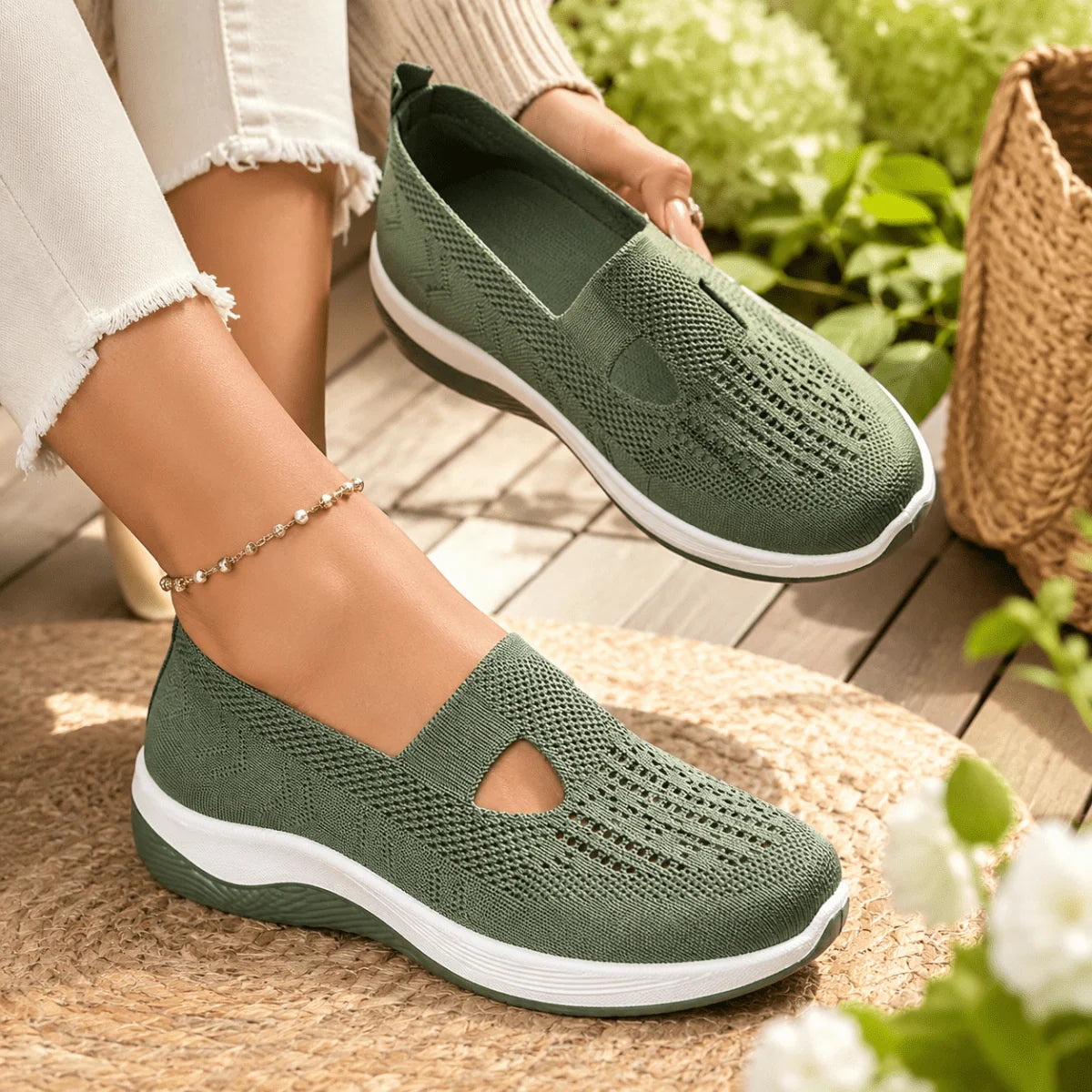 Slip-On Shoes Orthopedic Gel-Cushioned Slip-Resistant