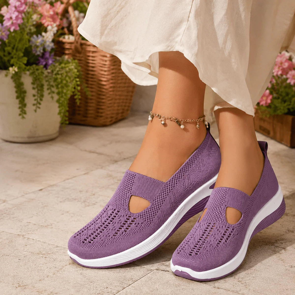 Slip-On Shoes Orthopedic Gel-Cushioned Slip-Resistant