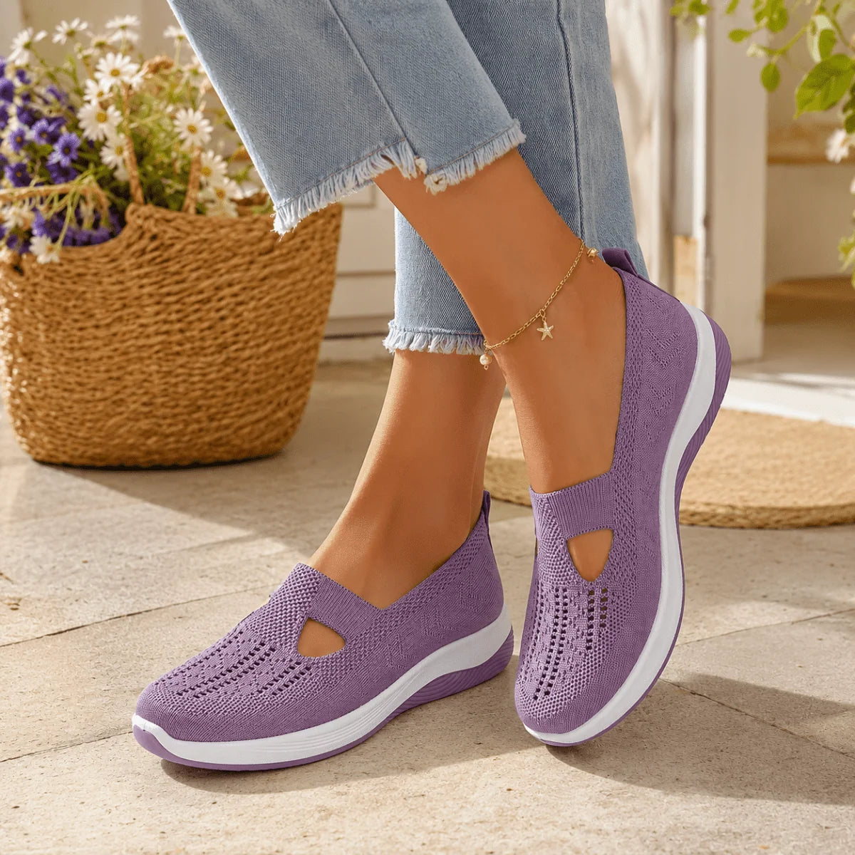 Slip-On Shoes Orthopedic Gel-Cushioned Slip-Resistant