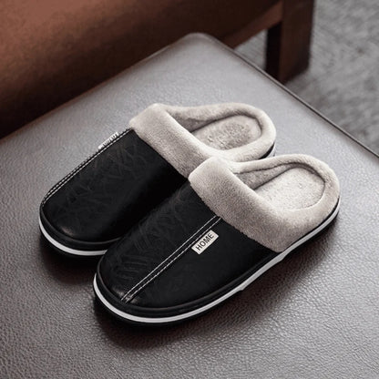 Slippers Plush Lined Cushioned EVA Sole Slip-On Design