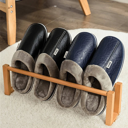 Slippers Plush Lined Cushioned EVA Sole Slip-On Design