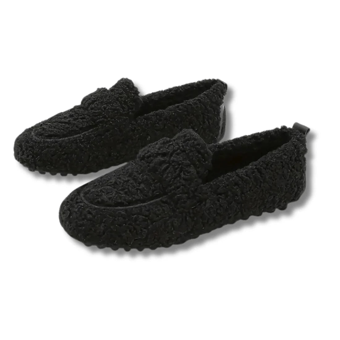 Slippers Plush Lining Non-Slip Rubber Sole Machine Washable