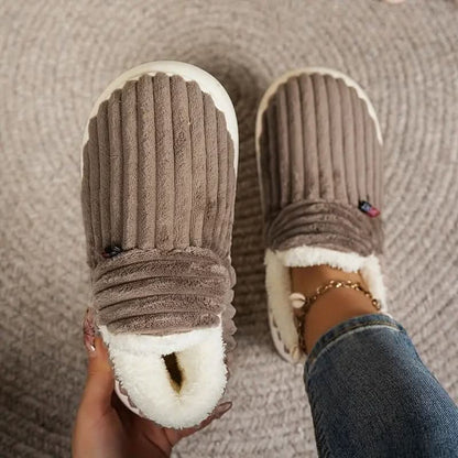 Slippers Vegan Fleece Lined Non-Slip Sole Machine Washable