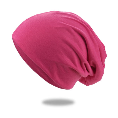 Slouch Beanie Cotton Blend Breathable Relaxed Fit