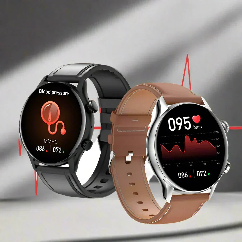 Smart Watch AMOLED Display Bluetooth Calling IP68 Water-Resistant