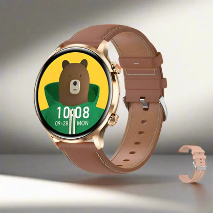 Smart Watch AMOLED Display Bluetooth Calling IP68 Water-Resistant