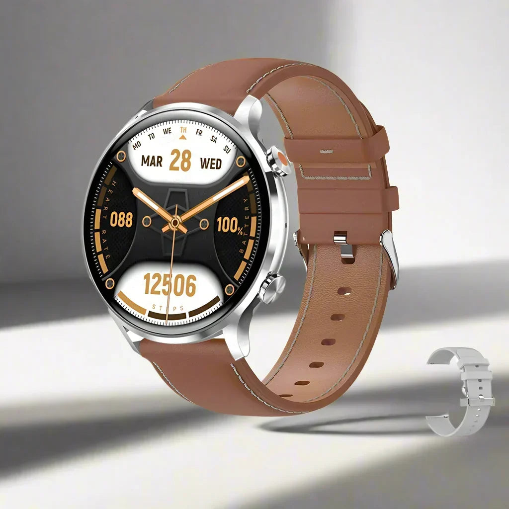 Smart Watch AMOLED Display Bluetooth Calling IP68 Water-Resistant