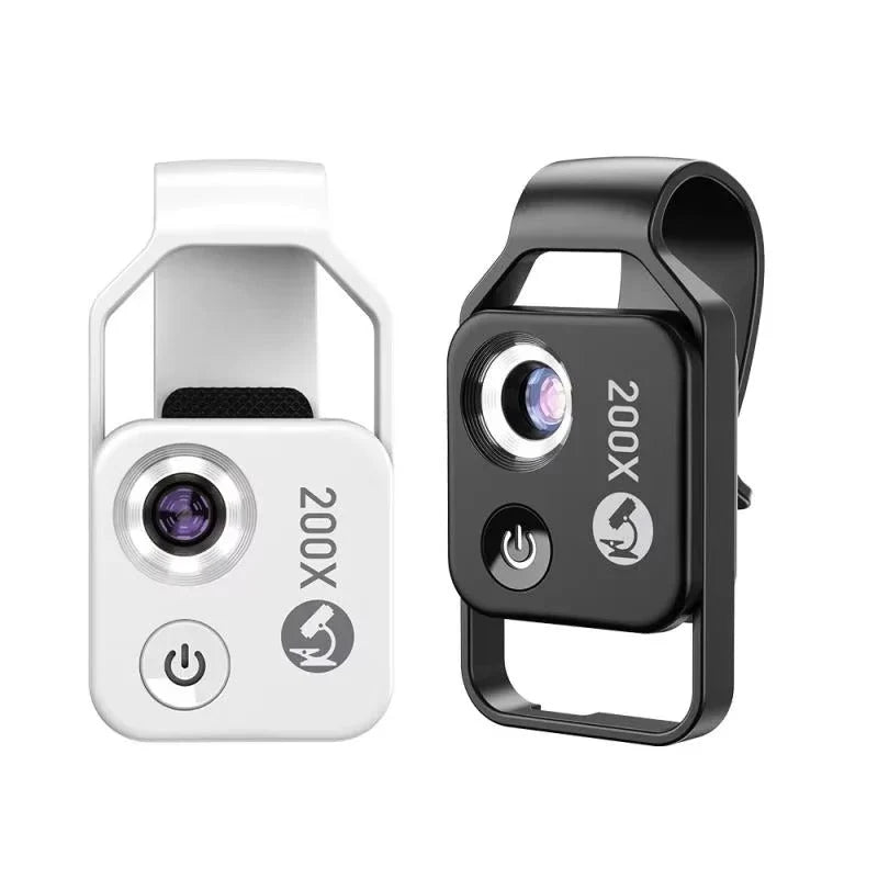 Smartphone Microscope Lens 200x Clip-On Optical Glass