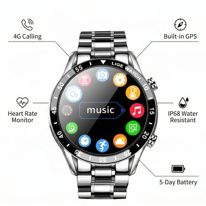 Smartwatch 4G Calling GPS Health Tracking
