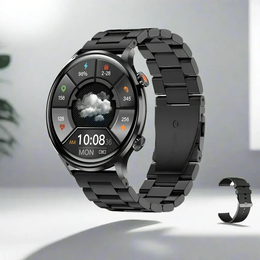 Smartwatch AMOLED Display Bluetooth Calling IP68 Water Resistant