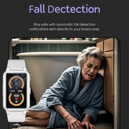Smartwatch Automatic Fall Detection GPS SOS Alerts IP67 Waterproof
