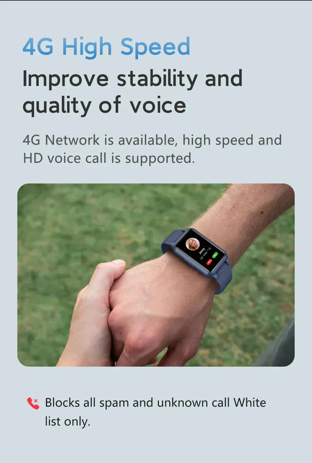 Smartwatch Automatic Fall Detection GPS Tracking SOS Alerts