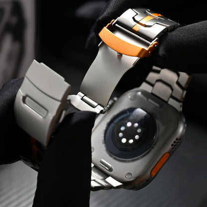 Smartwatch Band Titanium Quick-Release Hypoallergenic Clasp