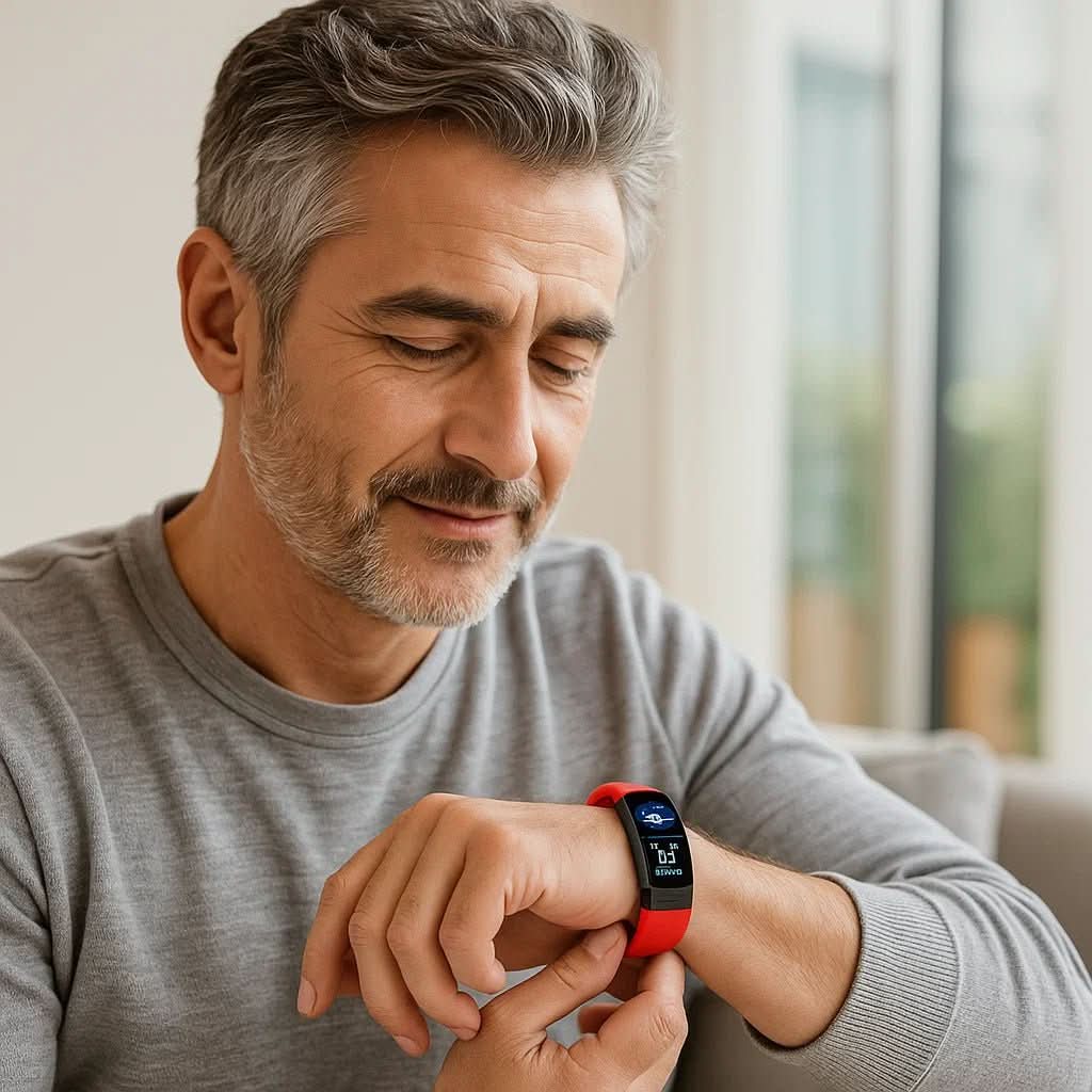 Smartwatch ECG & Blood Pressure Monitoring 10-Day Battery Life
