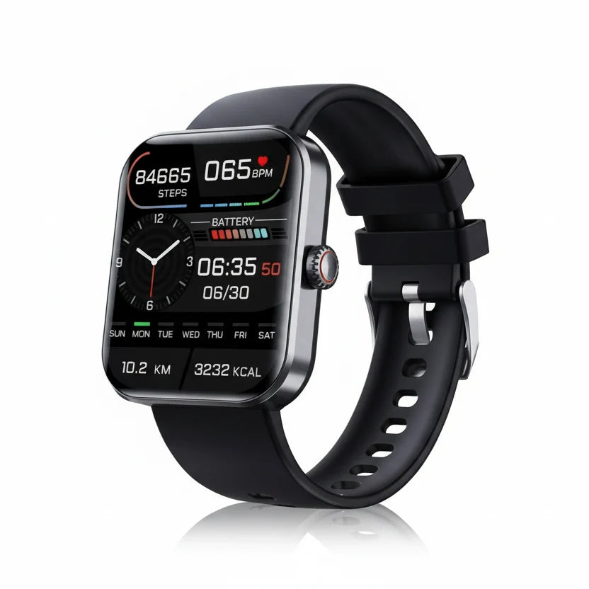 Smartwatch Non-Invasive Glucose Trend Tracking Heart Rate & Sleep Monitoring 5-Day Battery Life