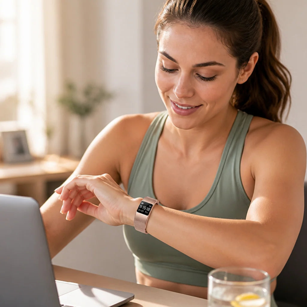 Smartwatch Ultra-Thin IPX8 Waterproof Health & Activity Tracking