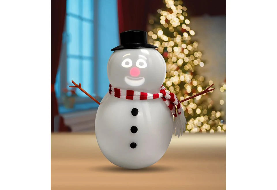 Snowman Decoration Animated LED Projector & Built-In Speaker