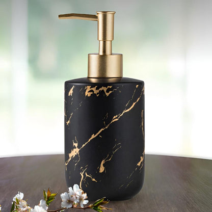 Soap Dispenser Ceramic Marble Gold Veins 400 ml