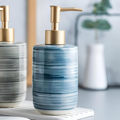 Soap Dispenser Ceramic Textured Chip-Resistant 350ml