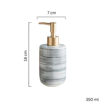 Soap Dispenser Ceramic Textured Chip-Resistant 350ml