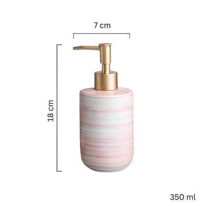 Soap Dispenser Ceramic Textured Chip-Resistant 350ml