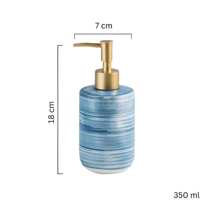 Soap Dispenser Ceramic Textured Chip-Resistant 350ml