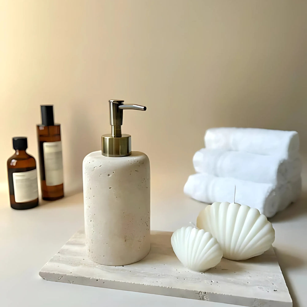 Soap Dispenser Marble Resin Moisture-Proof & Antibacterial